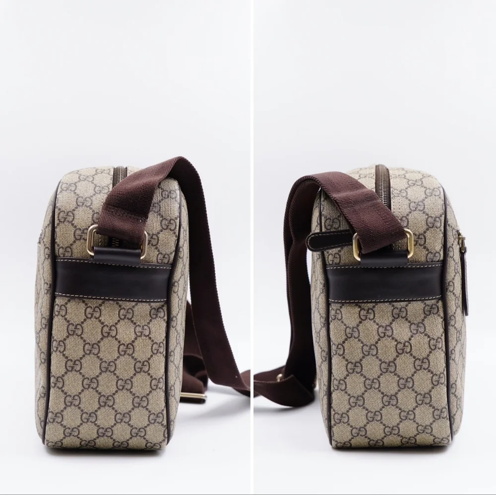 AM54❤️ Gucci GG Monogram Canvas Messenger Bag